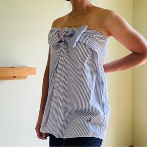 NEW UNIQLO X J.W.Anderson PATCHWORK STRIPED BUTTON UP SHIRT